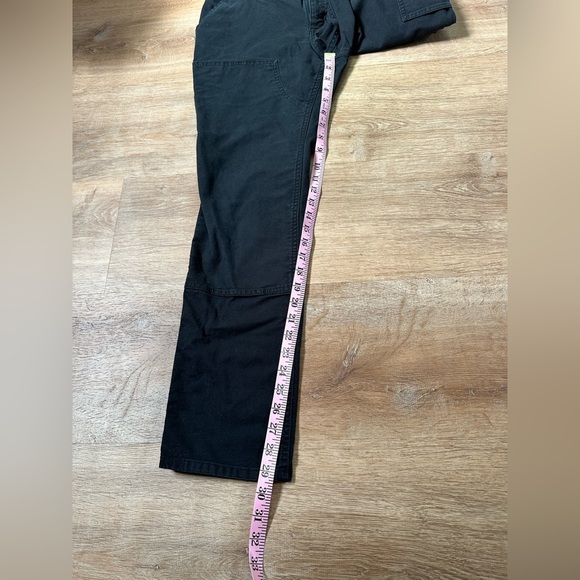 Womens Carhartt Rugged Flex Double Front Canvas Cargo Work Pants Size 10 Black - Picture 5 of 9